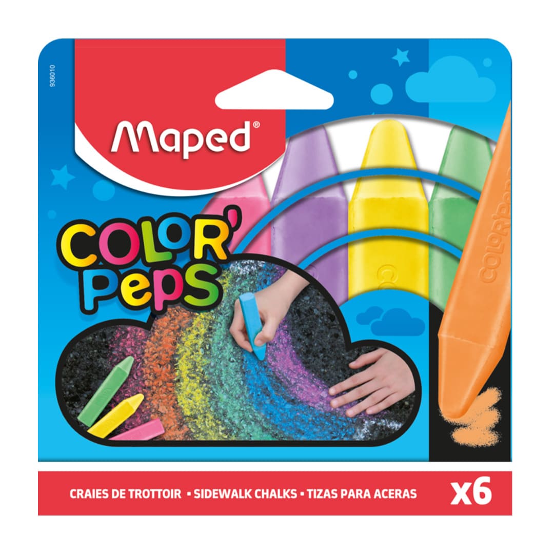  TIZA MAPED PARA PISO X6 COLORES  CUADRADAS