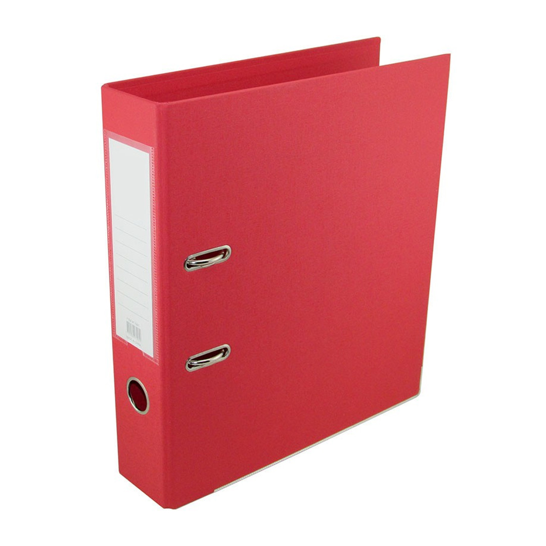  BIBLIORATO OFICIO EZCO PLASTICO PALANCA ALTA ROJO
