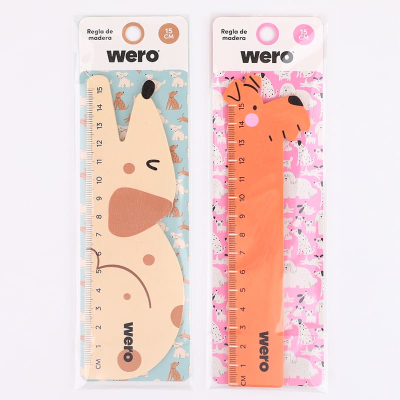  REGLA MADERA 15CM WERO X1 DOGS