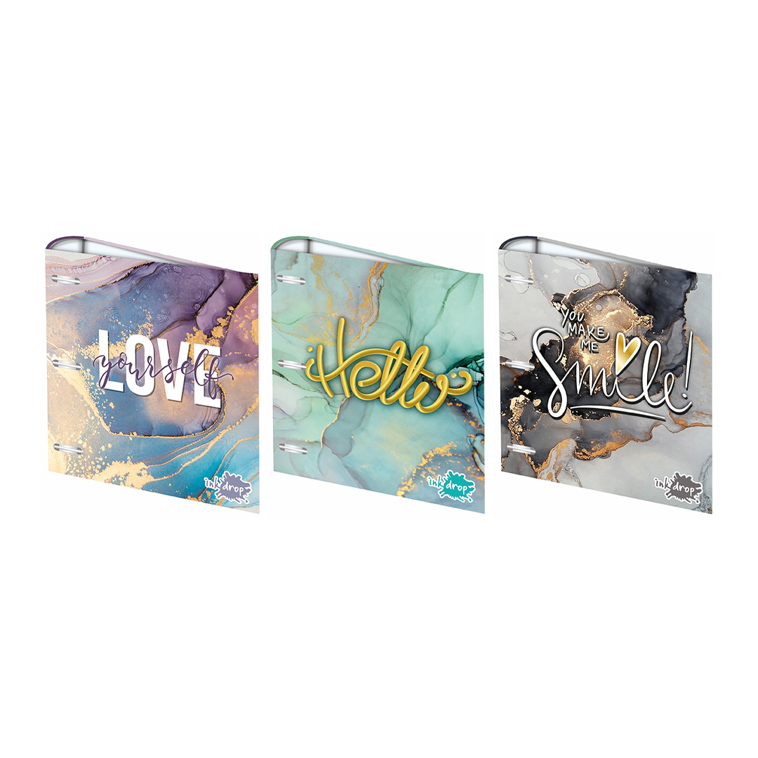  CARPETA ESCOLAR INKDROP 3X40 MARMOL  III
