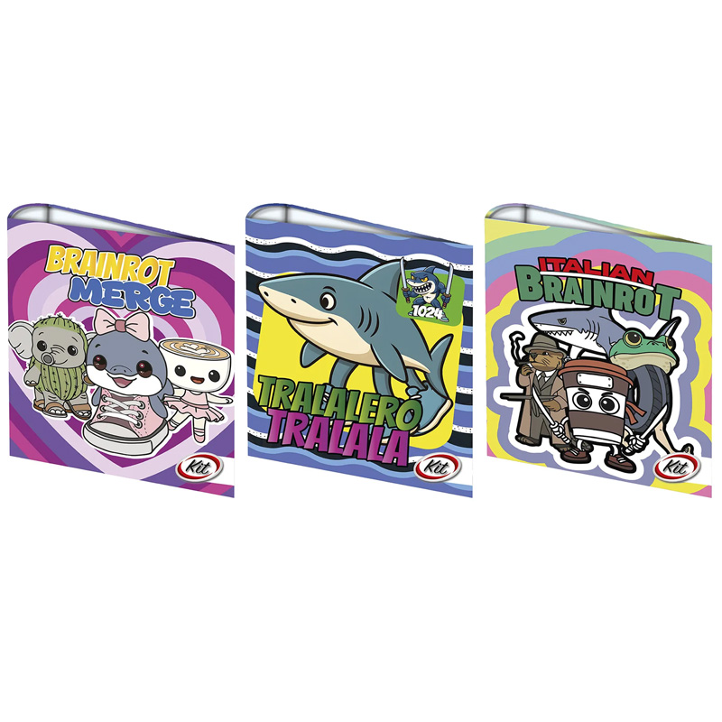  CARPETA ESCOLAR KIT 3X40 BRAINROT