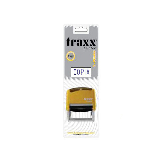  SELLO AUTOMATICO TRAXX COPIA 14X38MM  TINTA AZUL