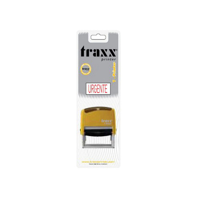  RSELLO AUTOMATICO TRAXX URGENTE 14X38MM TINTA ROJA