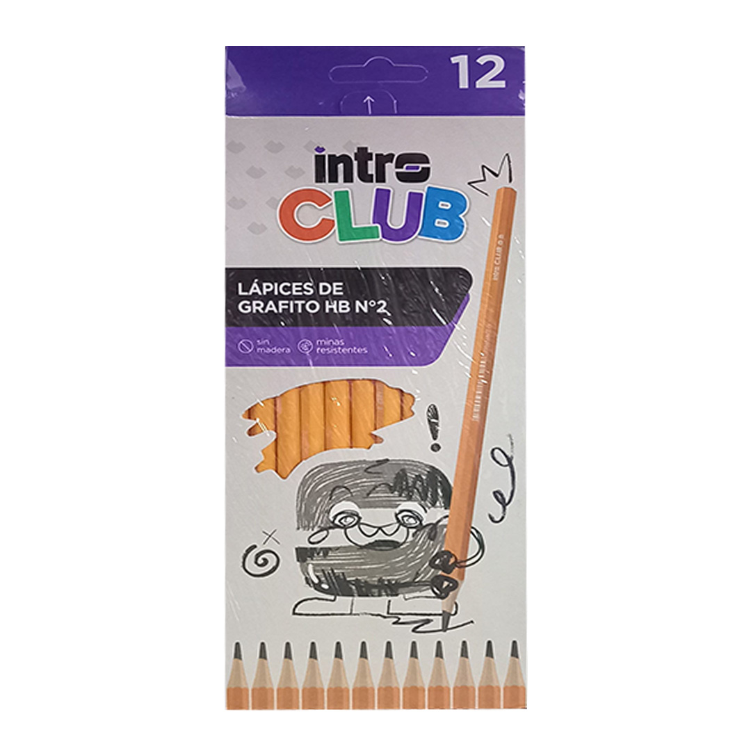  LAPIZ GRAFITO INTRO CLUB HB X12