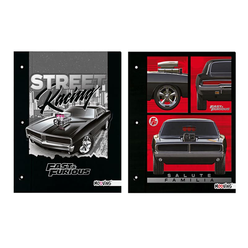  CARPETA ESCOLAR TAPA N3 MOOVING RAPIDO Y  FURIOSO