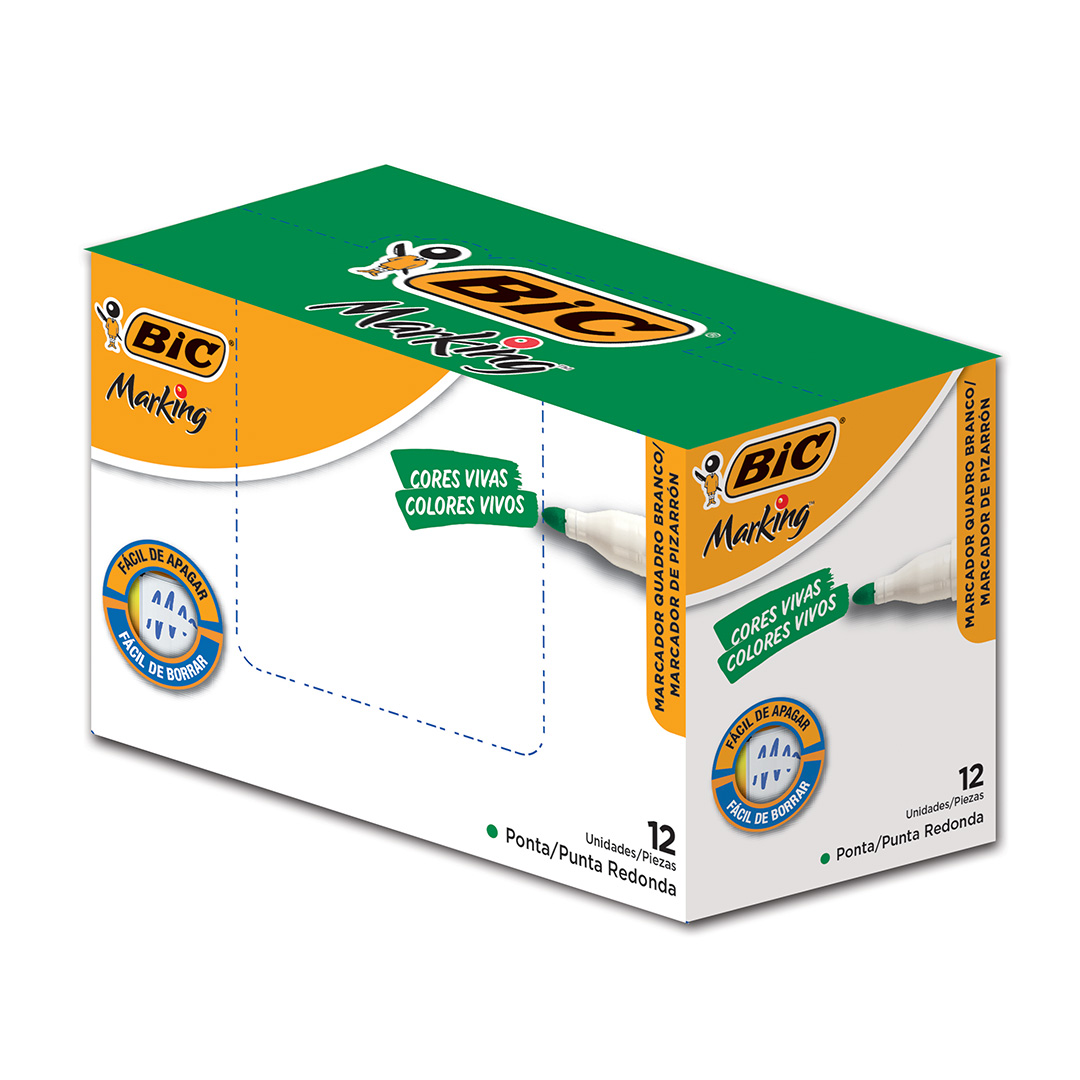  MARCADOR PIZARRA BIC VERDE X12