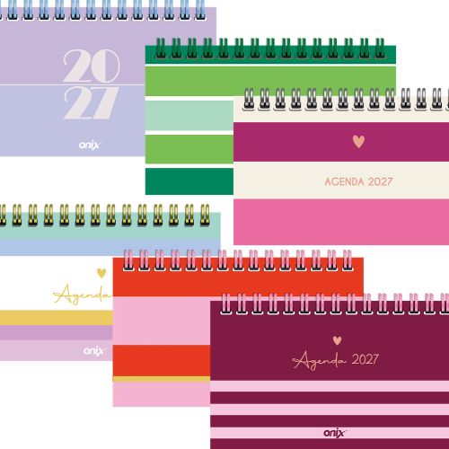  AGENDA ONIX 9X16 POCKET ESPIRAL SEMANA A  LA VISTA LINES
