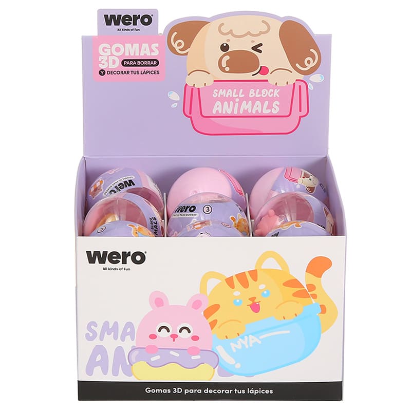  GOMA 3D WERO BORRA Y DECORA DISPLAY X18HAPPY TIME