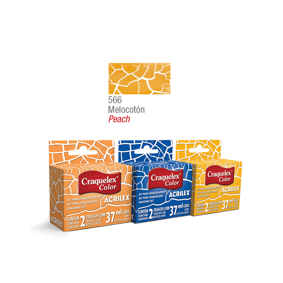  CRAQUELADOR ACRILEX CRAQUELEX 37ML  MELOCOTON