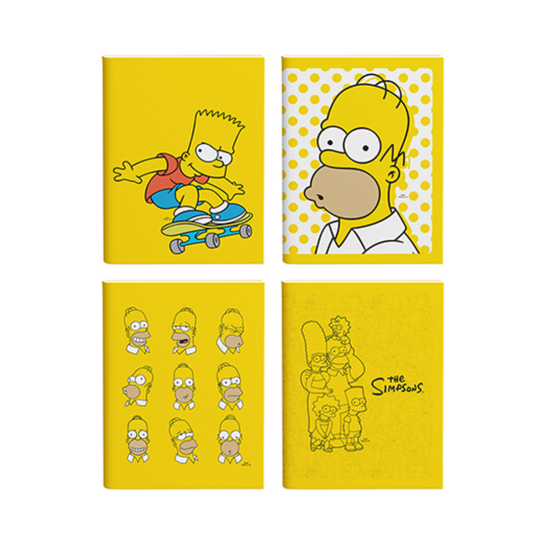  CUADERNO MOOVING 16X21 TAPA FLEXIBLE;
ABROCHADO 48H SIMPSONS