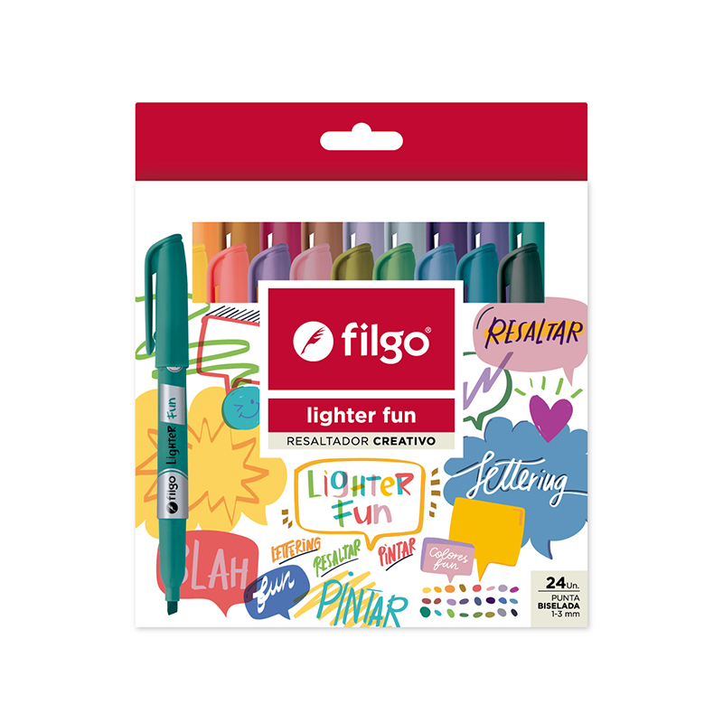  RESALTADOR FINO FILGO BLISTER X24 FUN