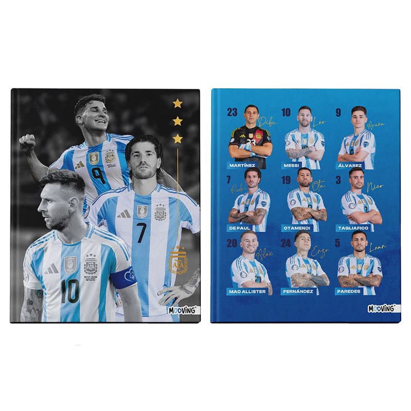  CUADERNO MOOVING 19X24 TAPA DURA COSIDO;
48H AFA