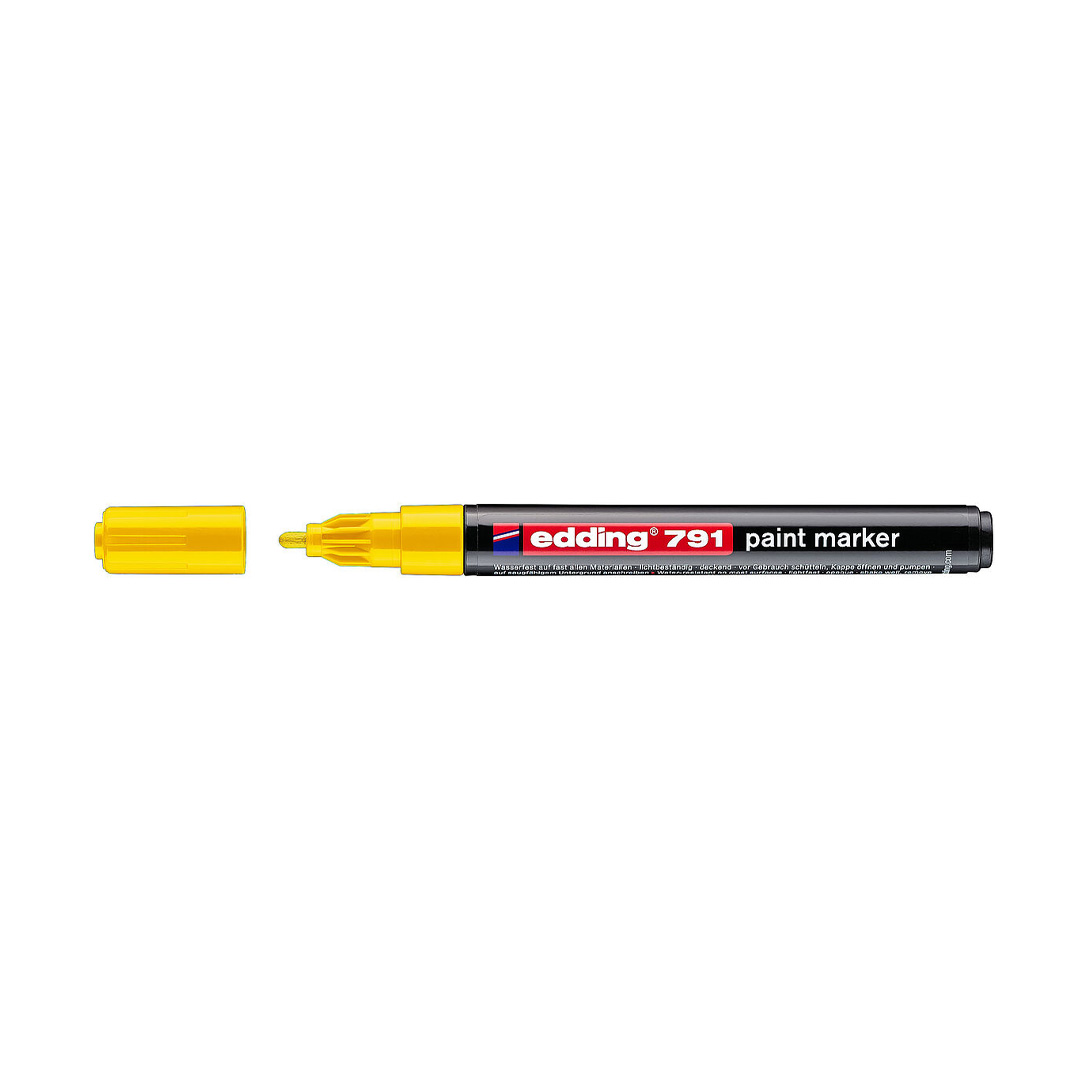  MARCADOR PERMANENTE EDDING ESMALTE FINO E-791 AMARILLO