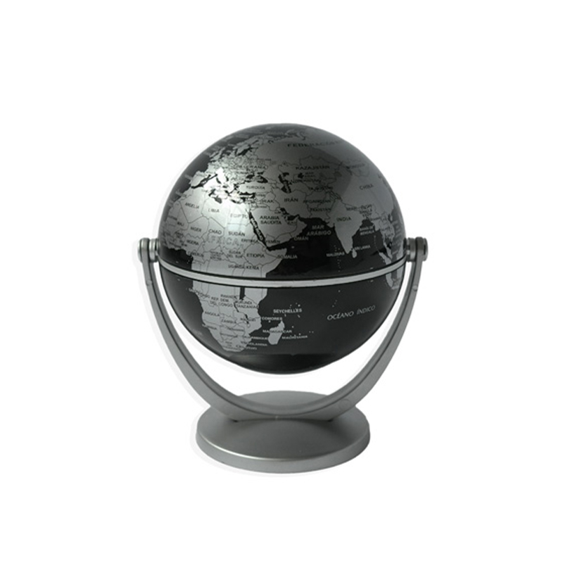  GLOBO TERRAQUEO 107P PLOW BASE PLASTICA 10CM POLITICO NEGRO