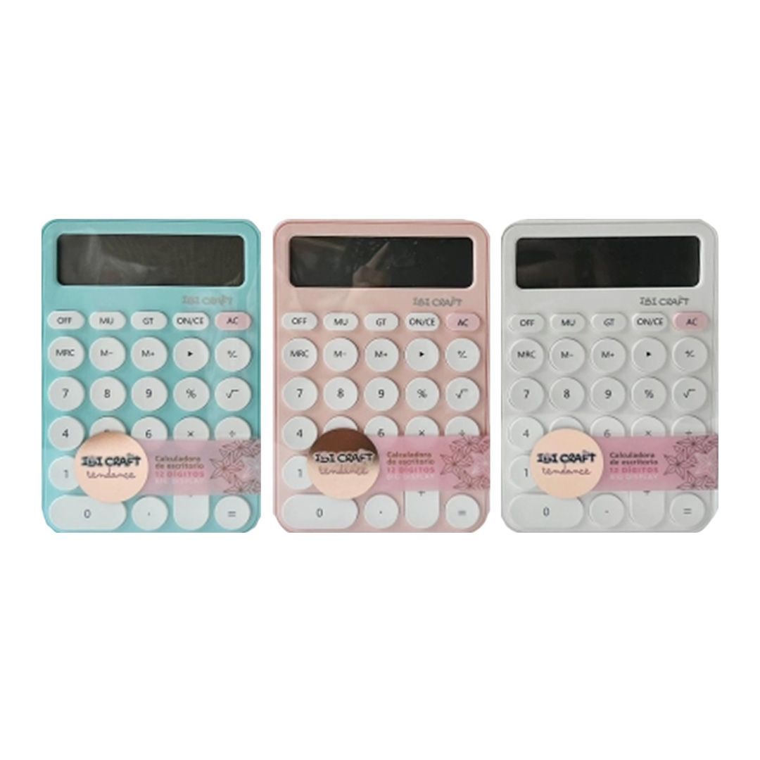  CALCULADORA IBICRAFT PREMIUM ESCRITORIO 12 DIGITOS VERTICAL