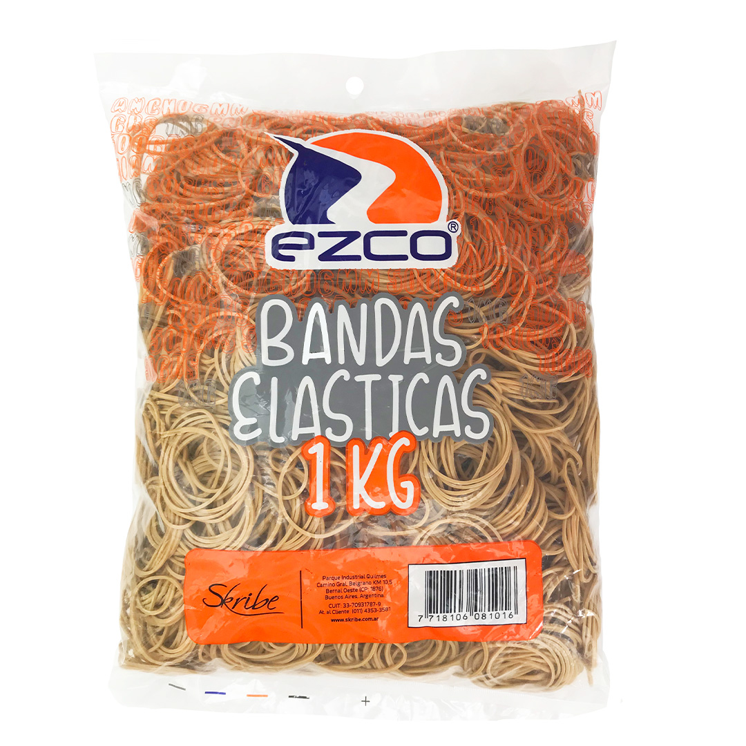  BANDA ELASTICA EZCO 60MM 1000GR BOLSA