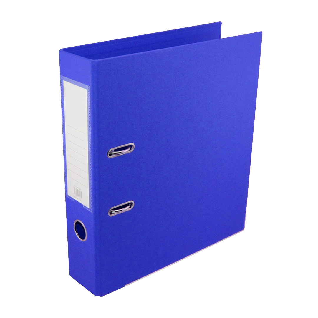  BIBLIORATO A4 EZCO PLASTICO PALANCA  ALTA AZUL
