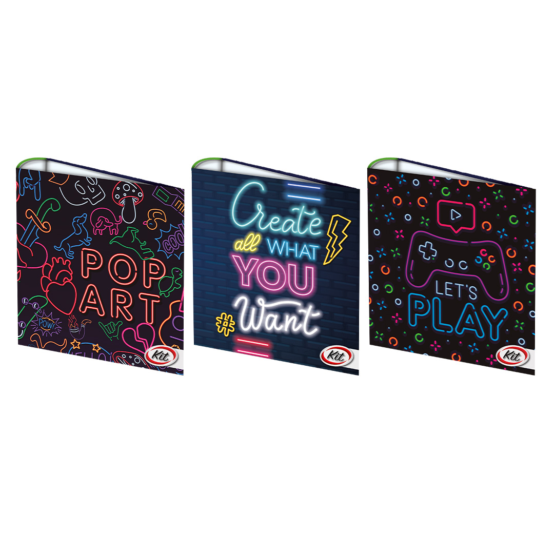  CARPETA ESCOLAR KIT 3X40 NEON