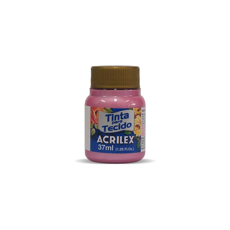  PINTURA TELA METALIZADA ACRILEX 37ML  ROSA