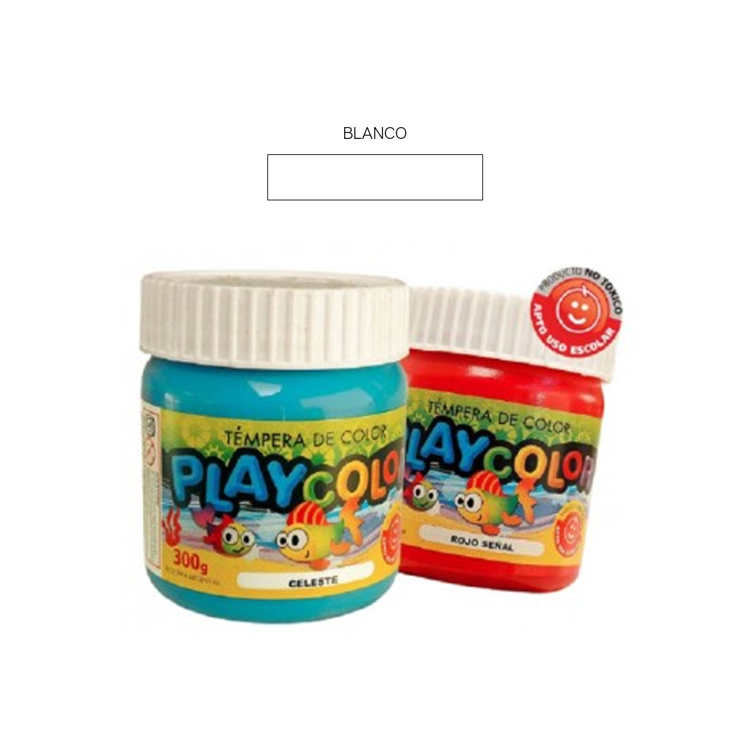  TEMPERA PLAYCOLOR POTE 250G BLANCO