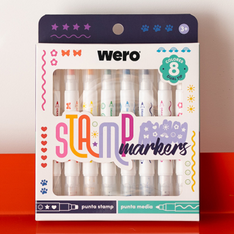 MARCADOR WERO SELLO X8 COLORES
