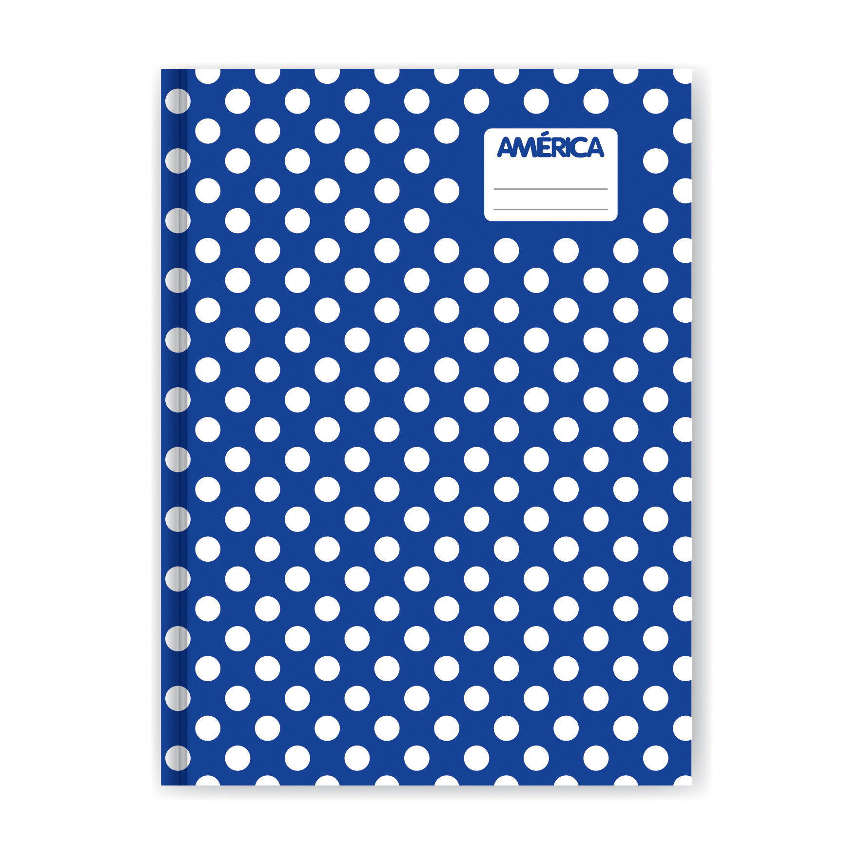  CUADERNO AMERICA 16X21 TAPA CARTON LUNAR  AZUL 42 HOJAS RAYADO