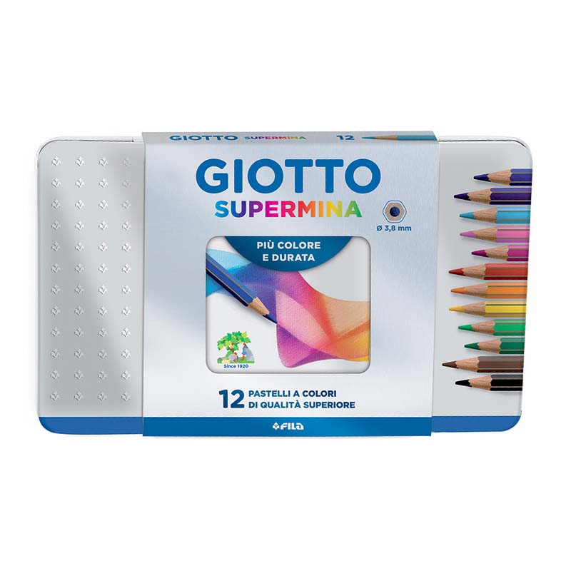  LAPIZ COLOR GIOTTO SUPERMINA LATA X12