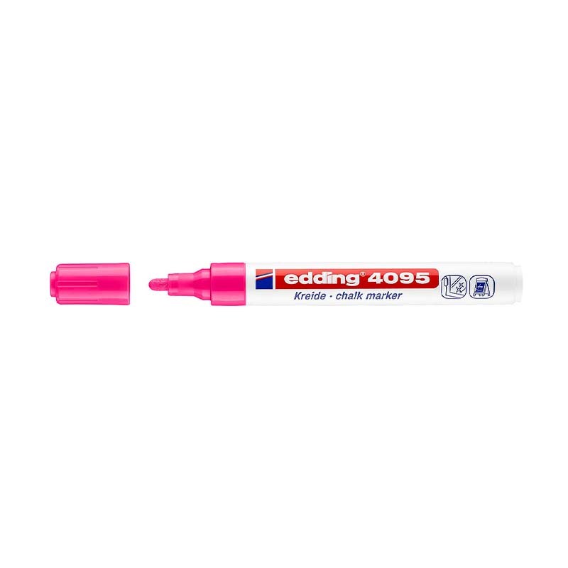  MARCADOR TIZA VIDRIO EDDING MEDIO E-4095  ROSA FLUO