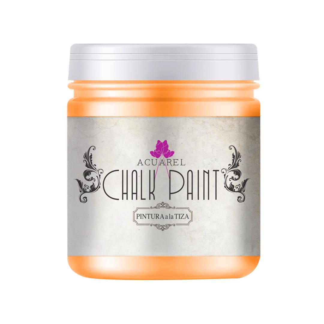  PINTURA A LA TIZA ACUAREL POTE 200  GRAMOS NARANJA CALIMERA