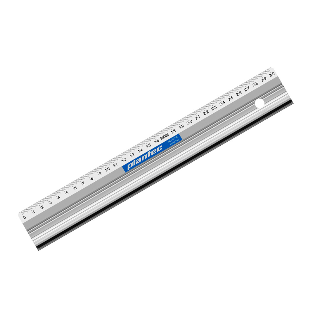  REGLA 100CM ALUMINIO CON PERFIL CUBREDEDOS PLANTEC