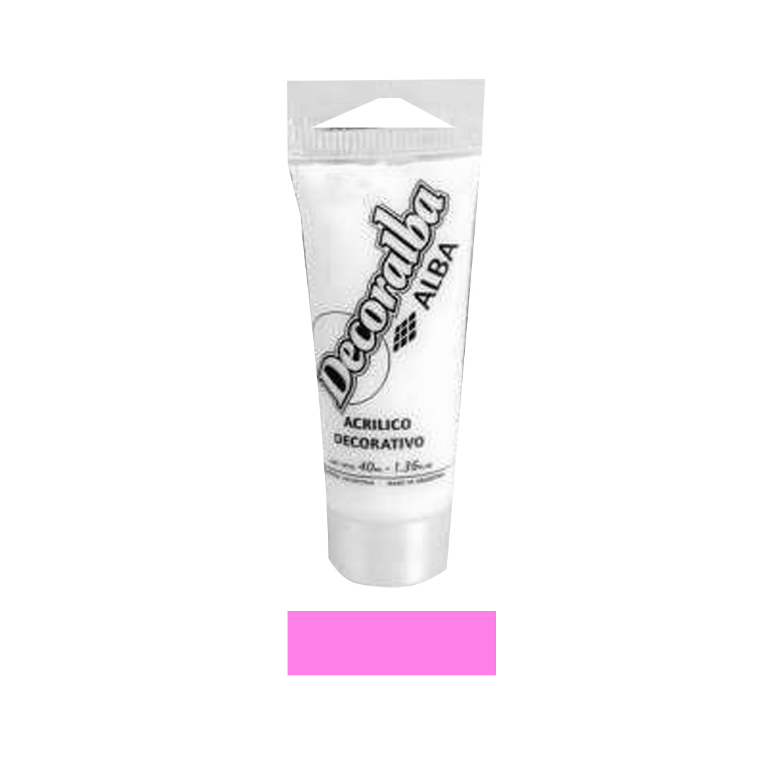  ACRILICO DECORATIVO ALBA 40ML ROSA  CARAMELO