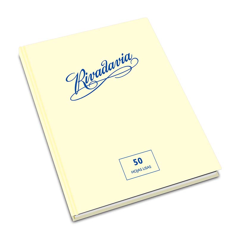  CUADERNO RIVADAVIA 16X21 TAPA CARTON  TRADICIONAL 50 HOJAS LISO