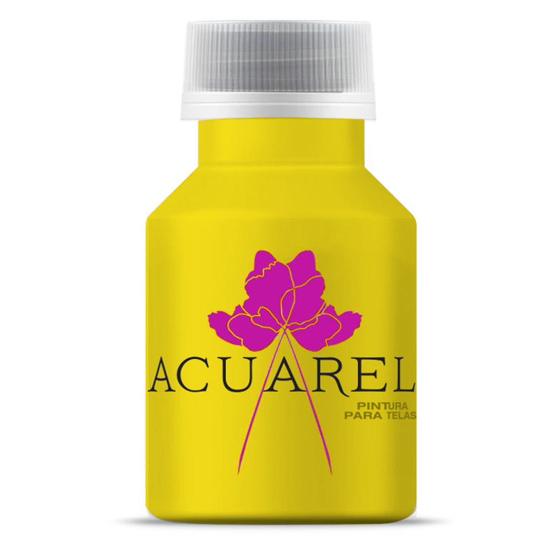  PINTURA PARA TELA ACUAREL 50CC AMARILLO PACK X6