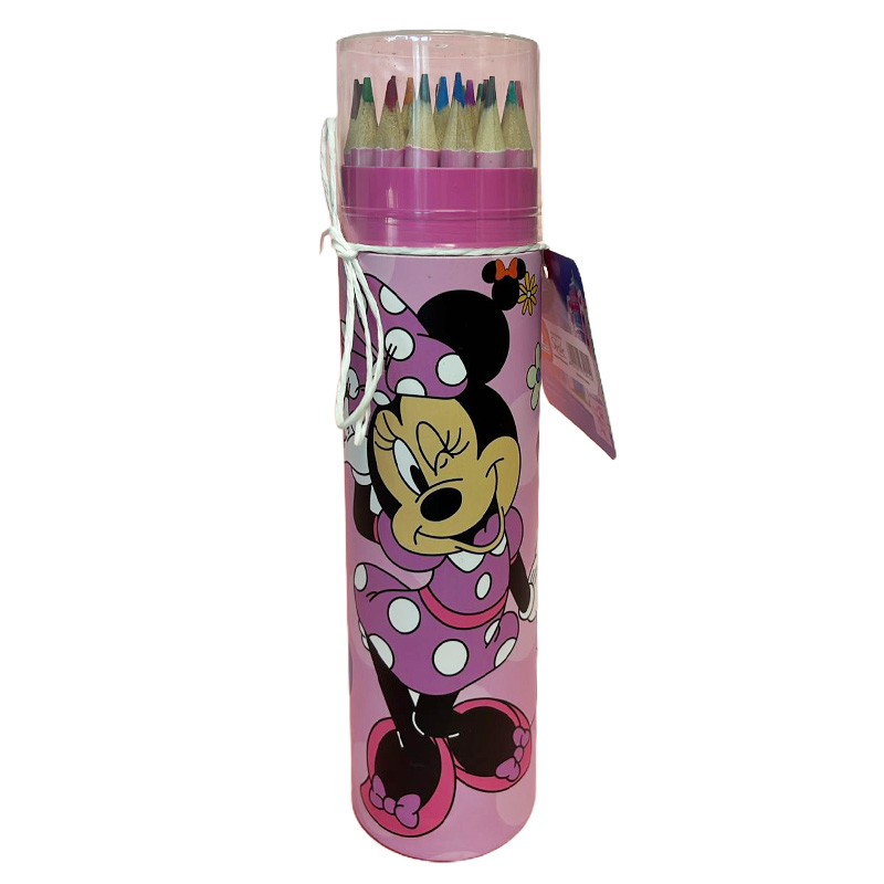  LAPIZ COLOR EZCO MINNIE TUBO CARTON X24