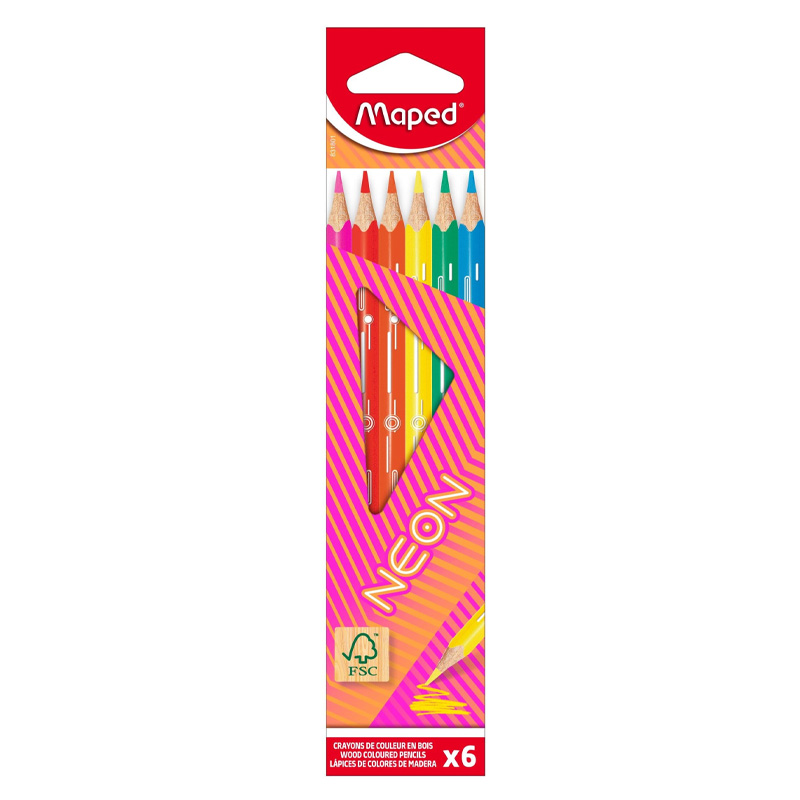  LAPIZ COLOR MAPED NEON X6