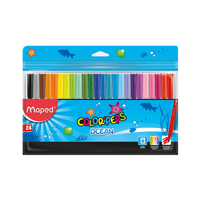  MARCADOR ESCOLAR MAPED OCEAN X24
