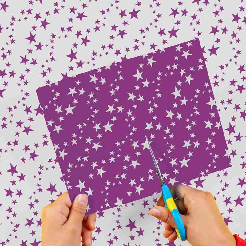  CARTULINA ENTRETENIDA MURESCO ESTRELLA;
VIOLETA X10 HOJAS