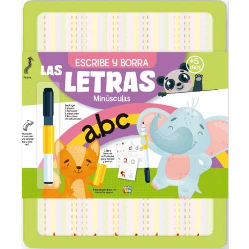  LIBRO PLOW PIZARRA ESCRIBE Y BORRA  LAS LETRAS MINUSCULAS