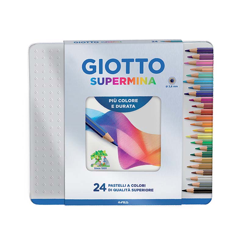  LAPIZ COLOR GIOTTO SUPERMINA LATA X24