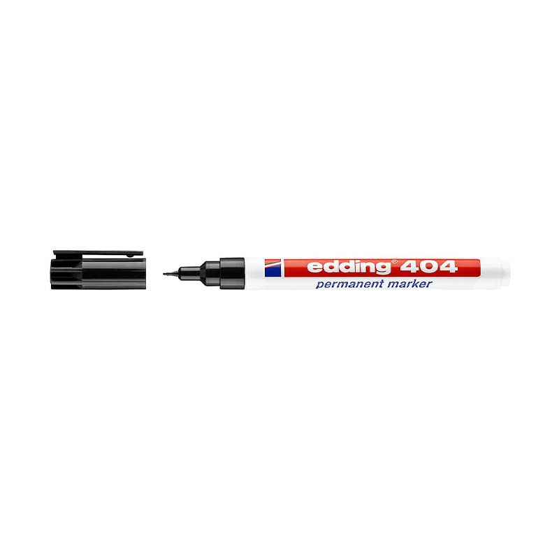  MARCADOR PERMANENTE EDDING PUNTA  ULTRAFINA E-404 X10 NEGRO