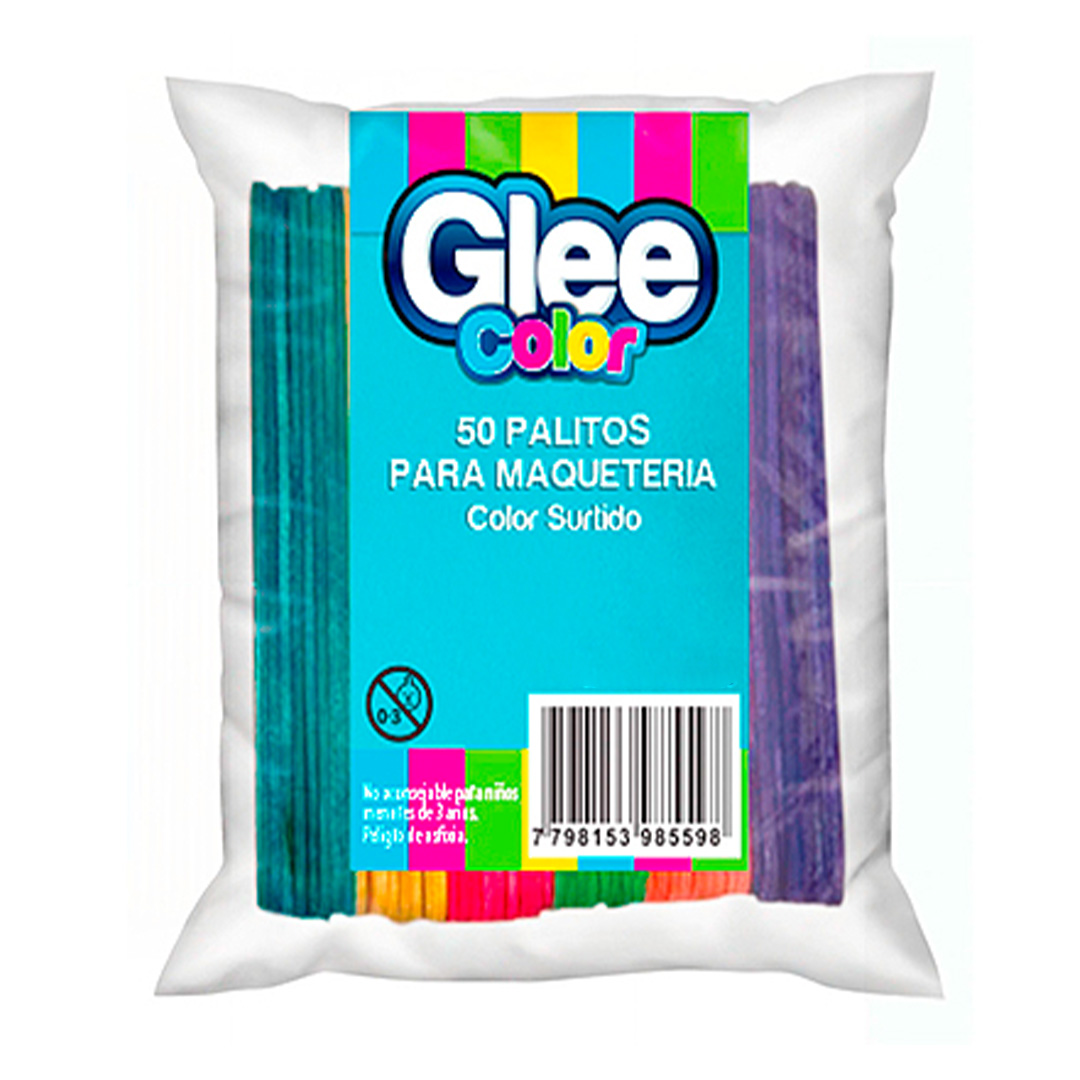  PALITO MAQUETERIA GLEE X50 COLOR SURTIDO