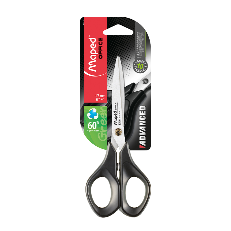 TIJERA MAPED 17CM ADVANCED GREEN BLISTER  X1
