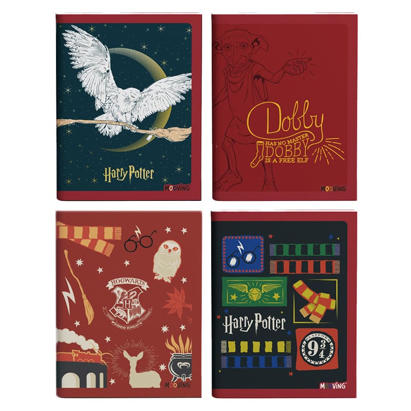  CUADERNO MOOVING 16X21 TAPA FLEXIBLE;
ABROCHADO 48H HARRY POTTER
