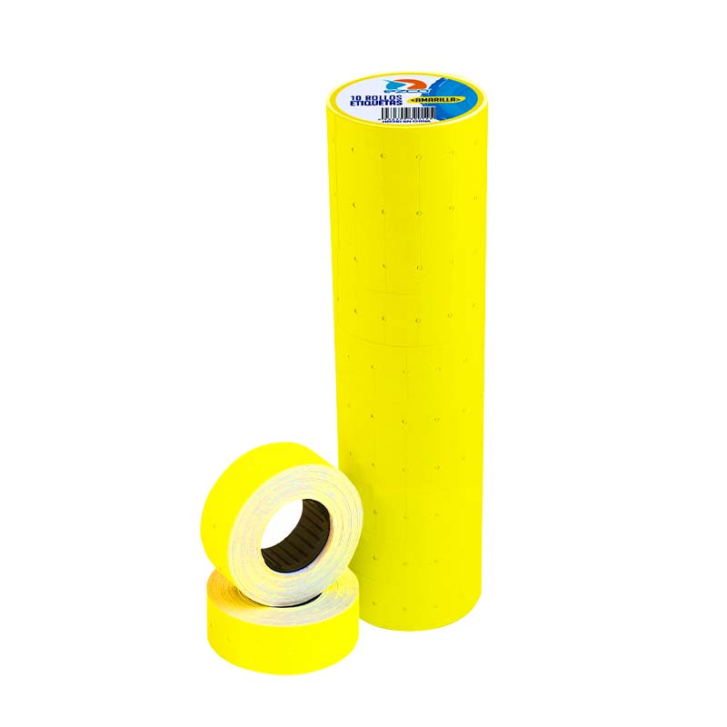  ETIQUETA PRECIO EZCO EN ROLLO TUBO X10;
AMARILLO
