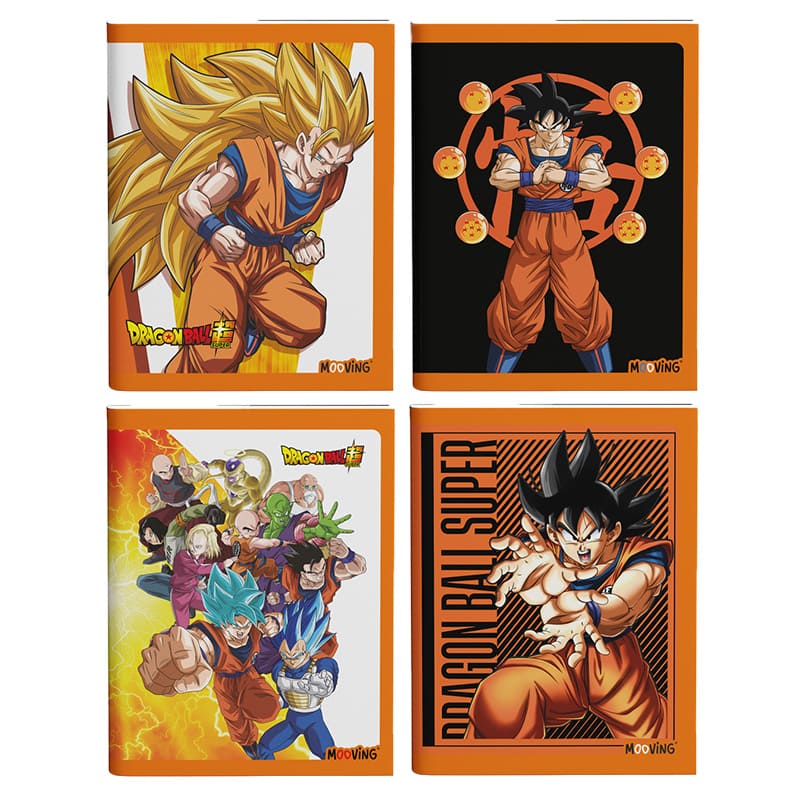  CUADERNO MOOVING 16X21 TAPA FLEXIBLE;
ABROCHADO 48H DRAGON BALL