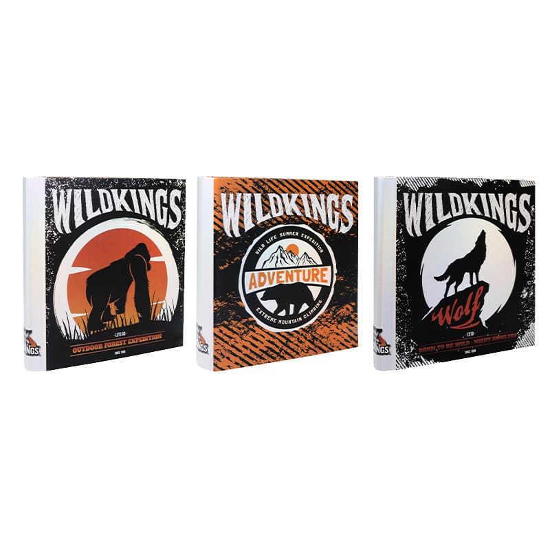  CARPETA ESCOLAR REXON 3X40 WILDKINGS