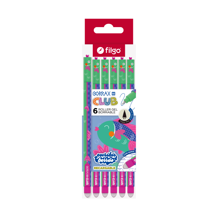 ROLLER BORRABLE FILGO BORRAX SE CLUB PEZ  X6