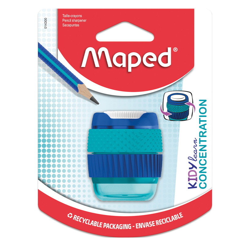  SACAPUNTAS MAPED KIDYLEARN CONCENTRACION  1 ORIFICIO CON DEPOSITO BLISTER X1