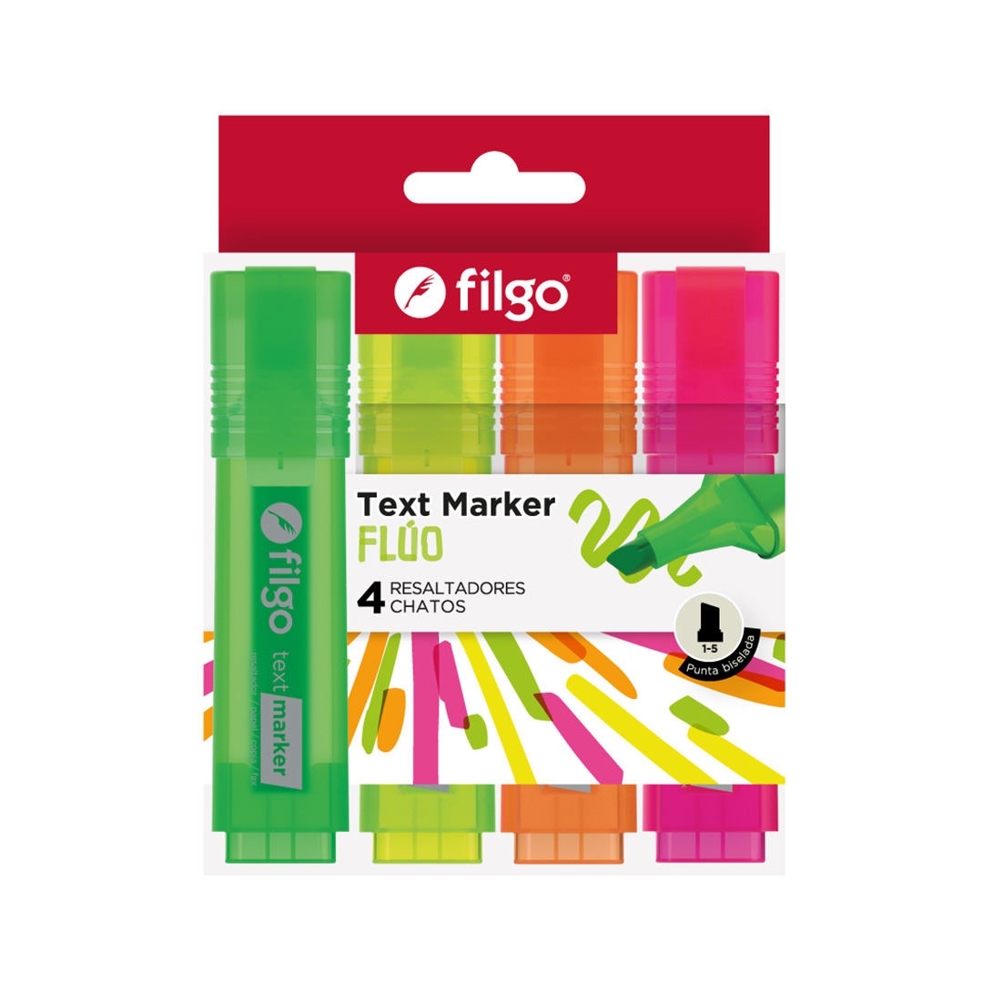  RESALTADOR CHATO FILGO X4 FLUO