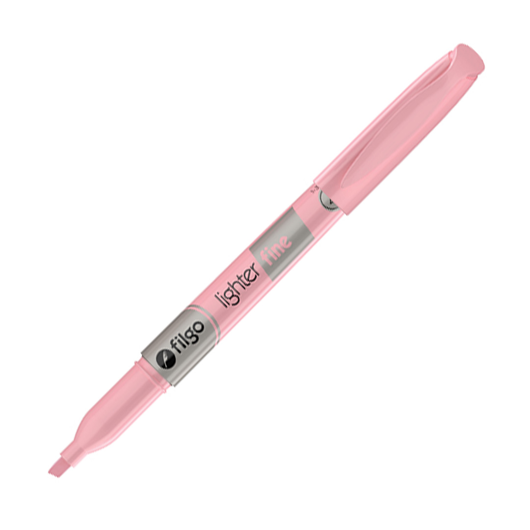  RESALTADOR FINO FILGO X12 PASTEL ROSA